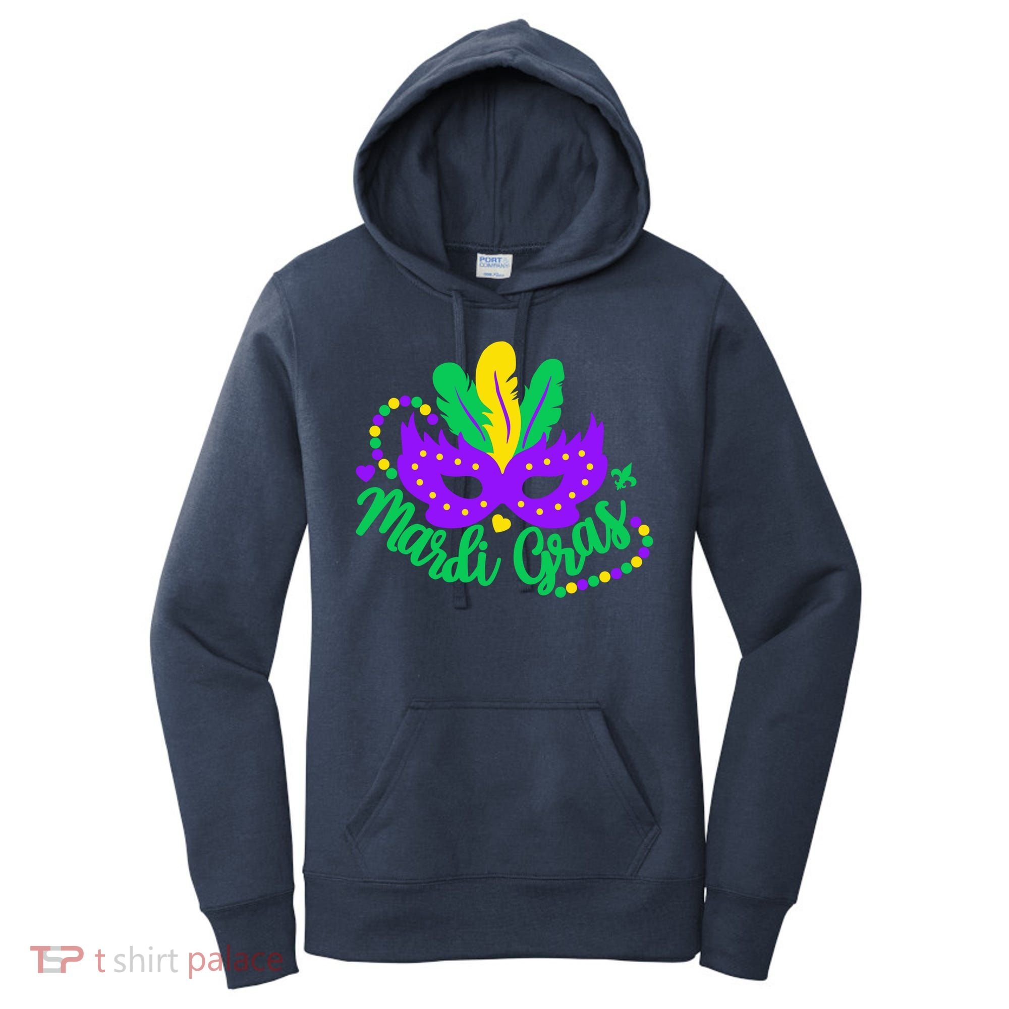 Princess Masquerade Mask Mardi Gras Women's Hoodie