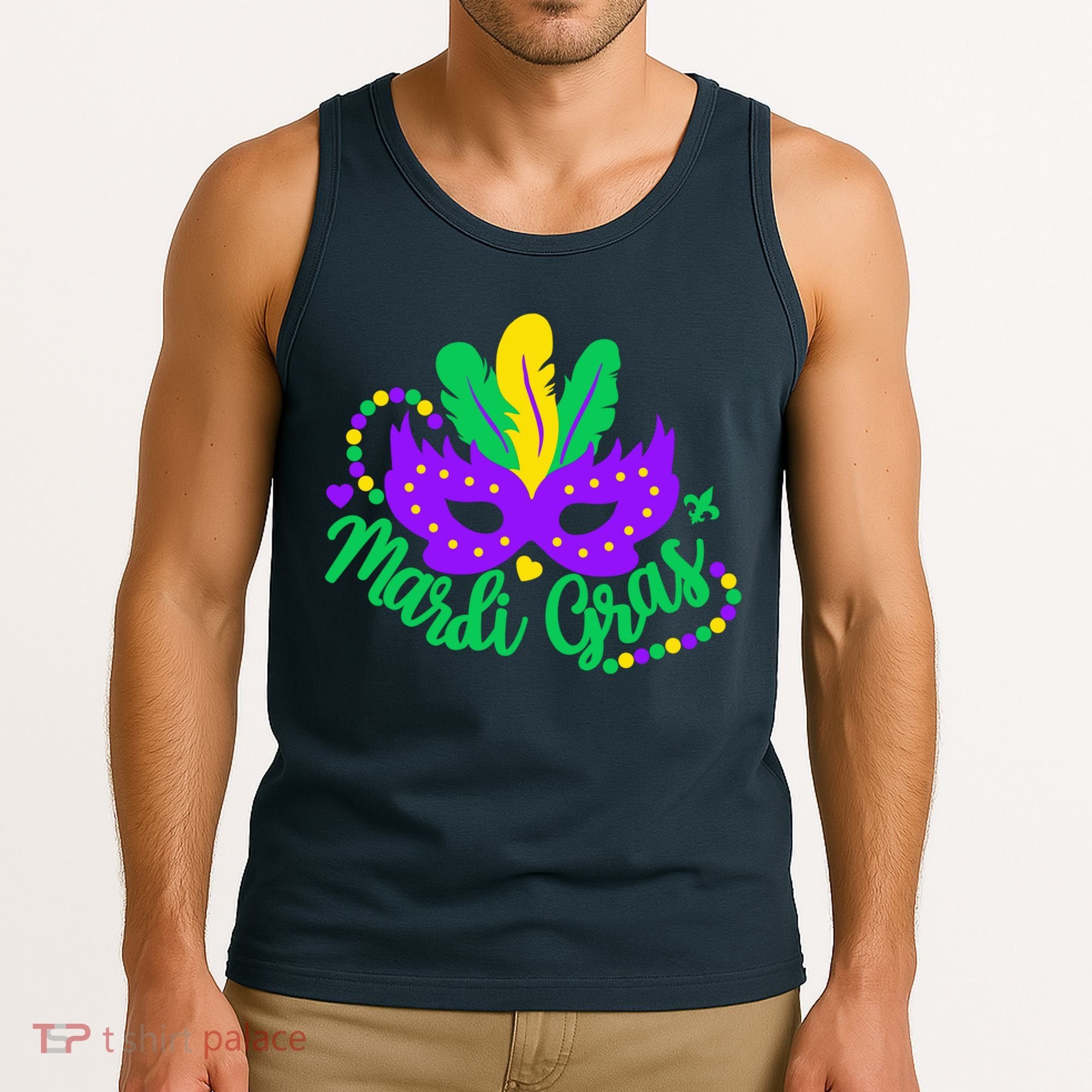 Princess Masquerade Mask Mardi Gras Tank Top