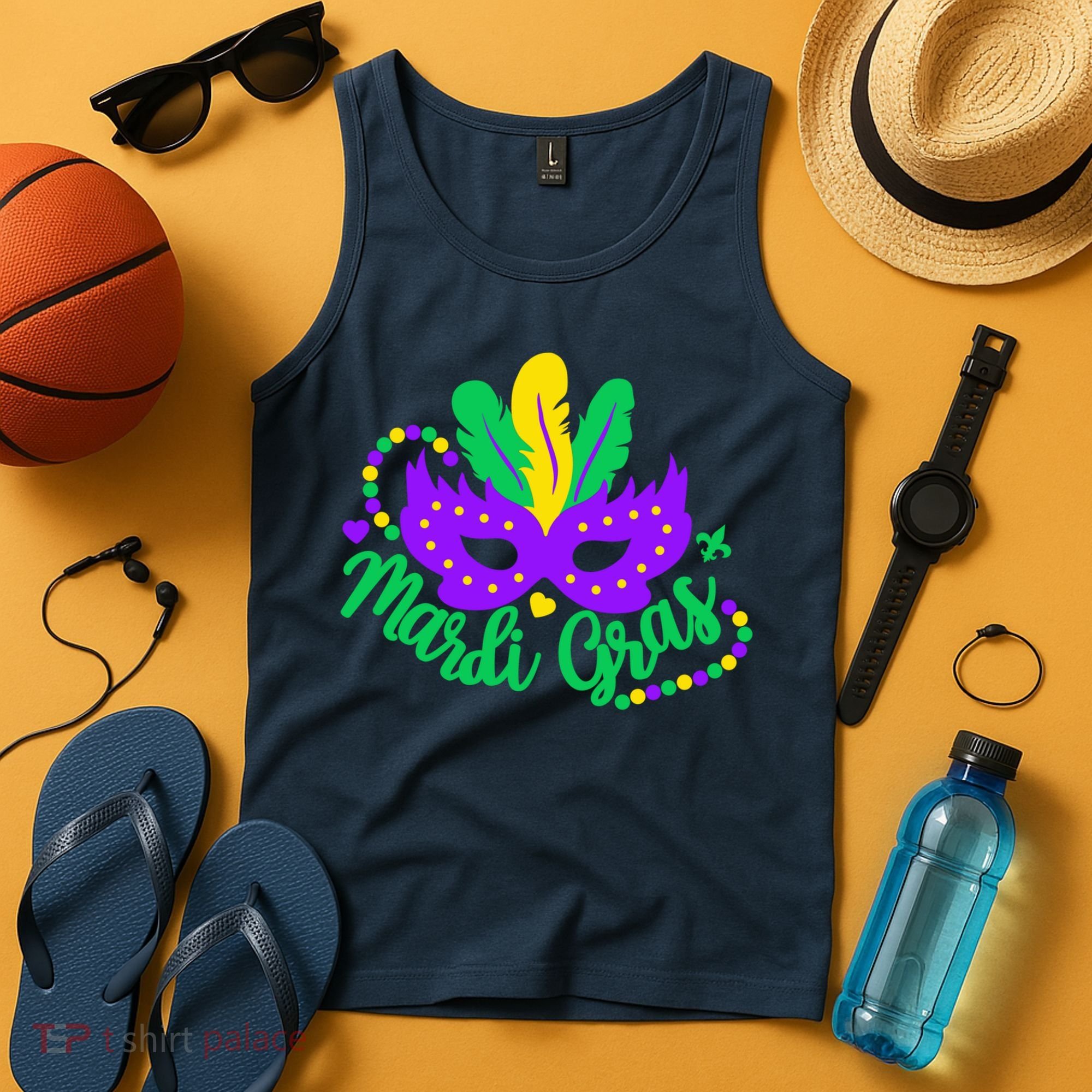 Princess Masquerade Mask Mardi Gras Tank Top