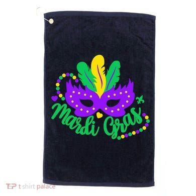 Princess Masquerade Mask Mardi Gras Golf Towel