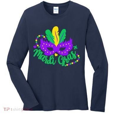 Princess Masquerade Mask Mardi Gras Women's Long Sleeve Shirt