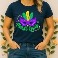 Princess Masquerade Mask Mardi Gras Women's T-Shirt thumb 2