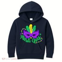 Princess Masquerade Mask Mardi Gras Kids Hoodie thumb 0