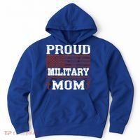 Proud Military Mom Us Military Happy Veterans Day Gift Hoodie thumb 0