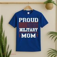Proud Military Mom Us Military Happy Veterans Day Gift T-Shirt thumb 2