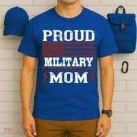Proud Military Mom Us Military Happy Veterans Day Gift T-Shirt thumb 6
