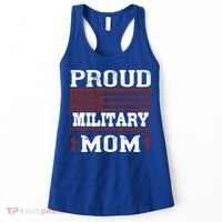 Proud Military Mom Us Military Happy Veterans Day Gift Women's Tank Top thumb 0