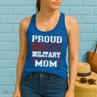 Proud Military Mom Us Military Happy Veterans Day Gift Women's Tank Top thumb 2