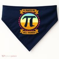 Pie Makes Me Well Rounded Pie Day 3.14 USA-Made Doggie Bandana thumb 0