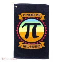 Pie Makes Me Well Rounded Pie Day 3.14 Golf Towel thumb 0