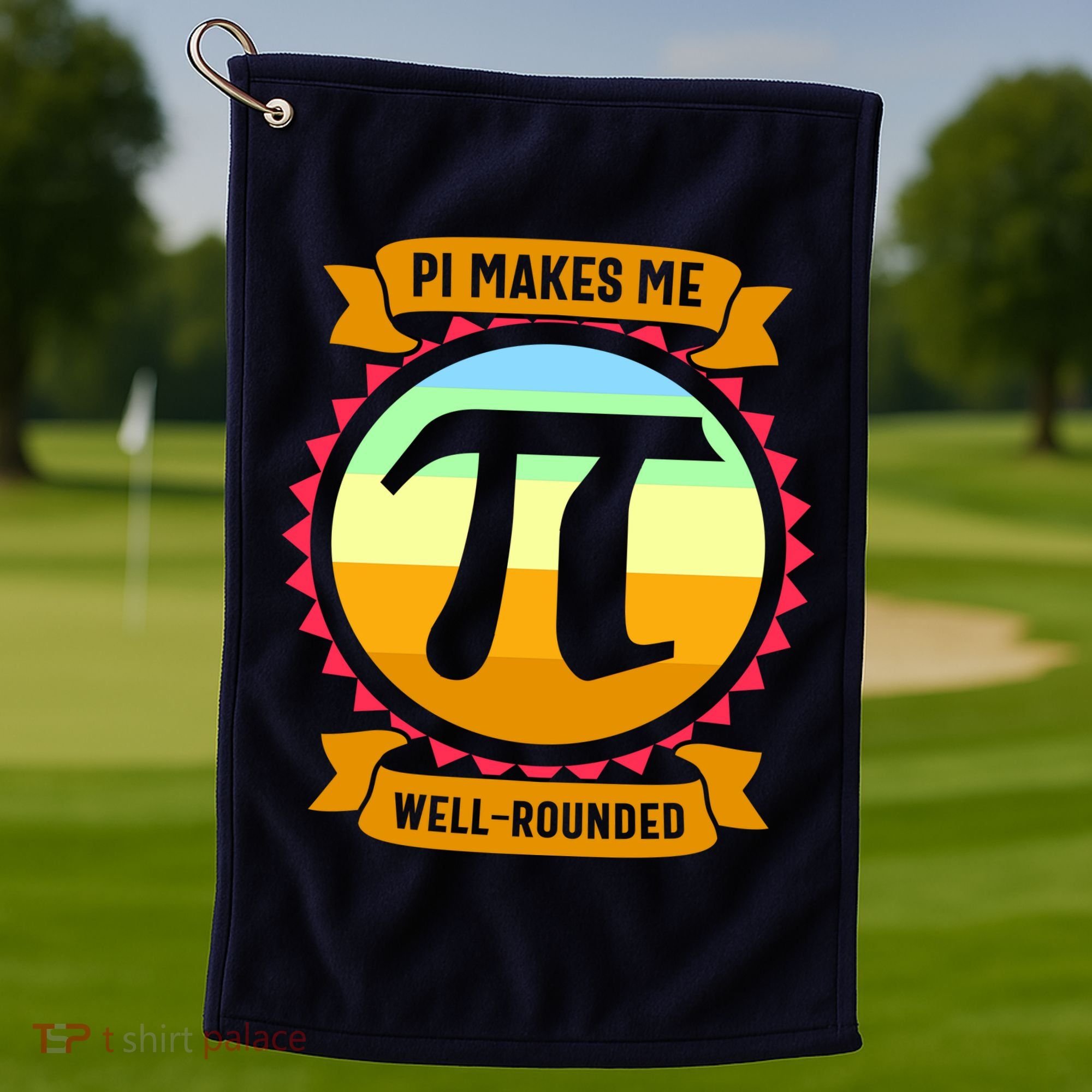 Pie Makes Me Well Rounded Pie Day 3.14 Golf Towel