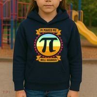 Pie Makes Me Well Rounded Pie Day 3.14 Kids Hoodie thumb 3