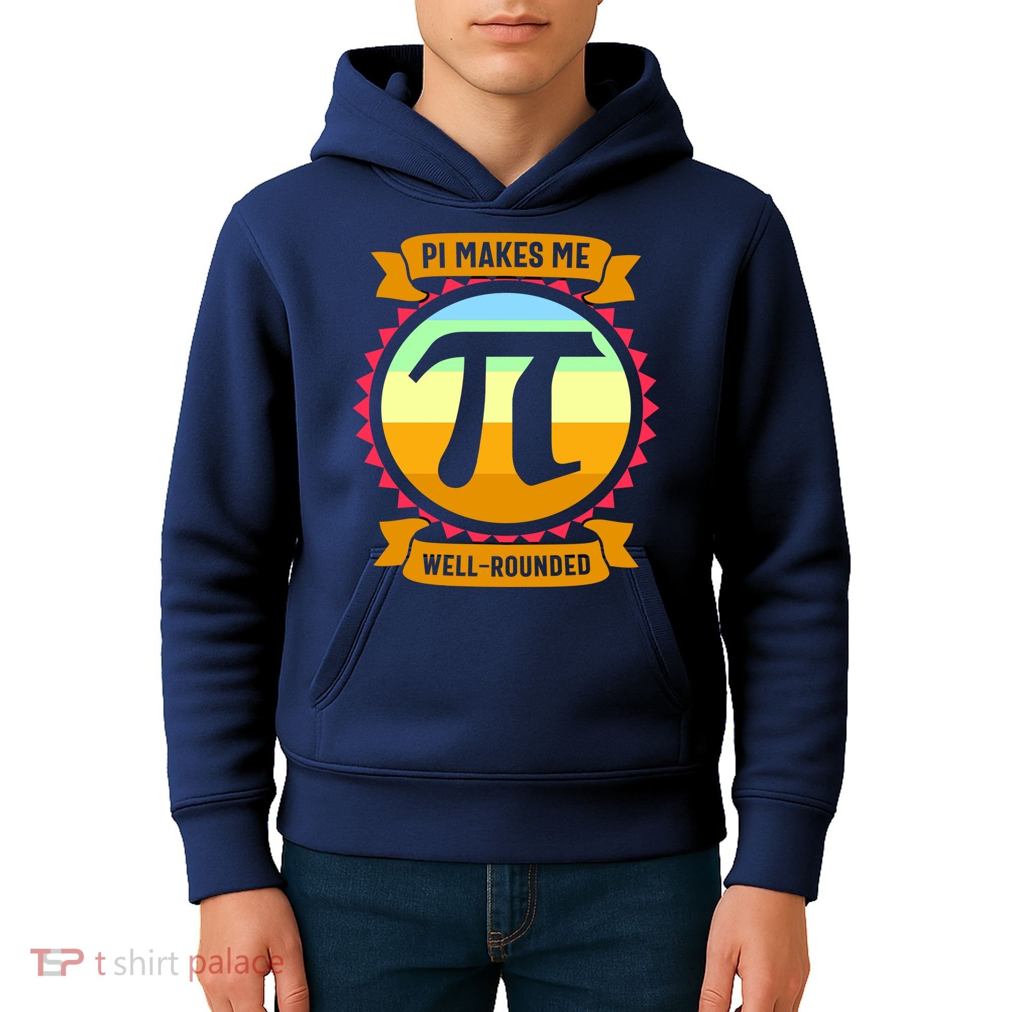 Pie Makes Me Well Rounded Pie Day 3.14 Kids Hoodie