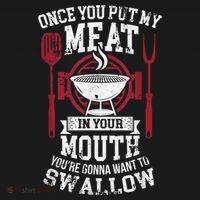 Put My Meat In Your Mouth Funny Sarcastic BBQ Women's Hoodie thumb 2