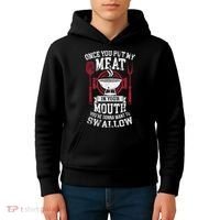 Put My Meat In Your Mouth Funny Sarcastic BBQ Kids Hoodie thumb 4