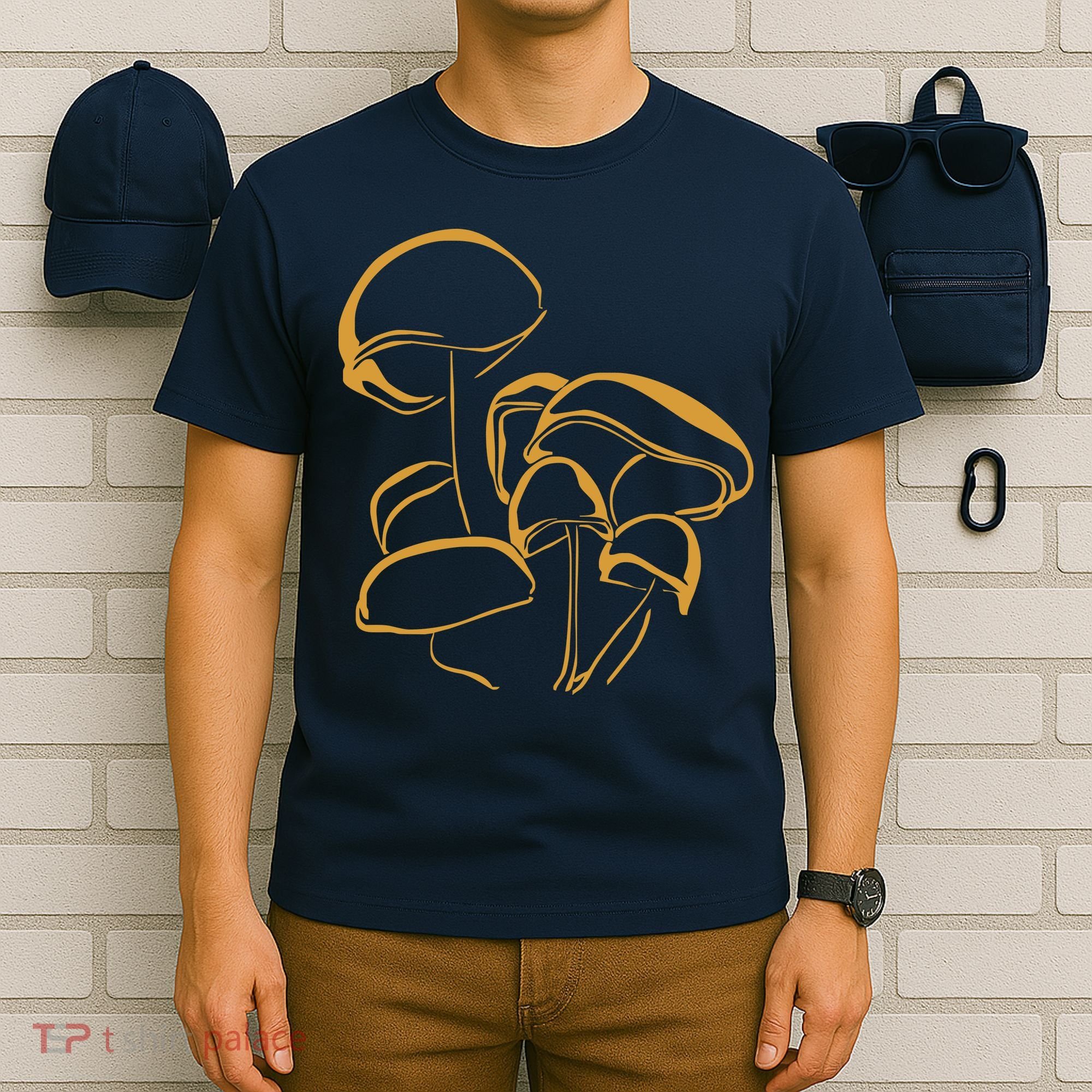 Pilze Magic Mushroom Wald Natur Nature Psy Psycho Trip T-Shirt