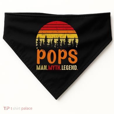 Pops Man Myth Legend USA-Made Doggie Bandana