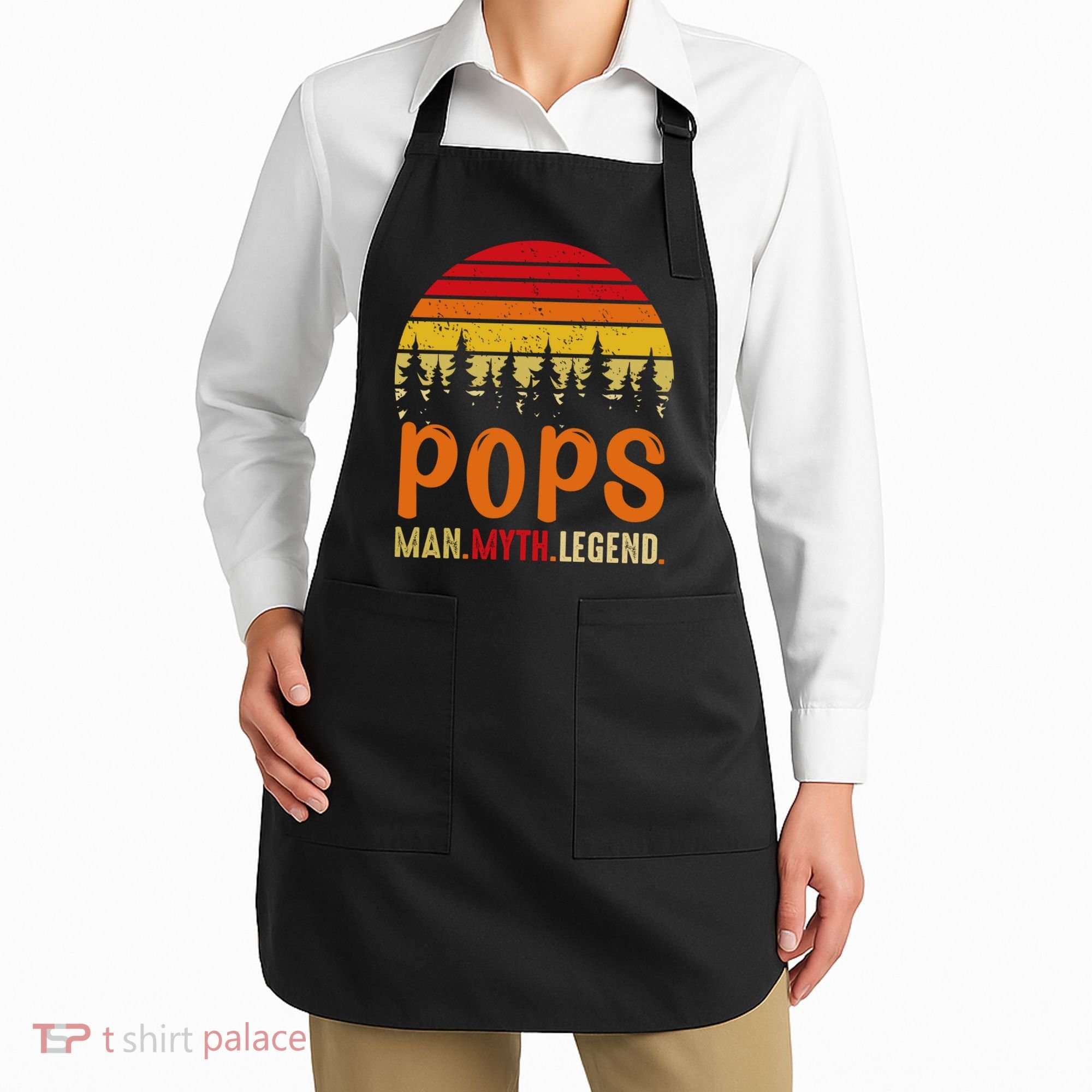Pops Man Myth Legend Apron