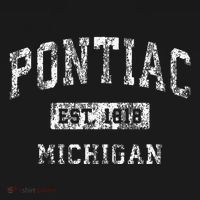 Pontiac Michigan Mi Vintage Established Sports T-Shirt thumb 7