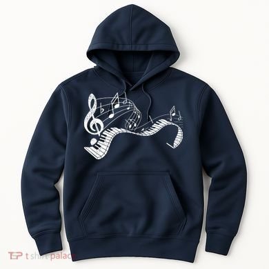 Pianist Music Notes Treble Clef Piano Player Keyboard Piano Hoodie