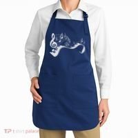 Pianist Music Notes Treble Clef Piano Player Keyboard Piano Apron thumb 2