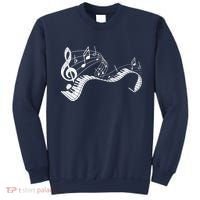 Pianist Music Notes Treble Clef Piano Player Keyboard Piano Sweatshirt thumb 0