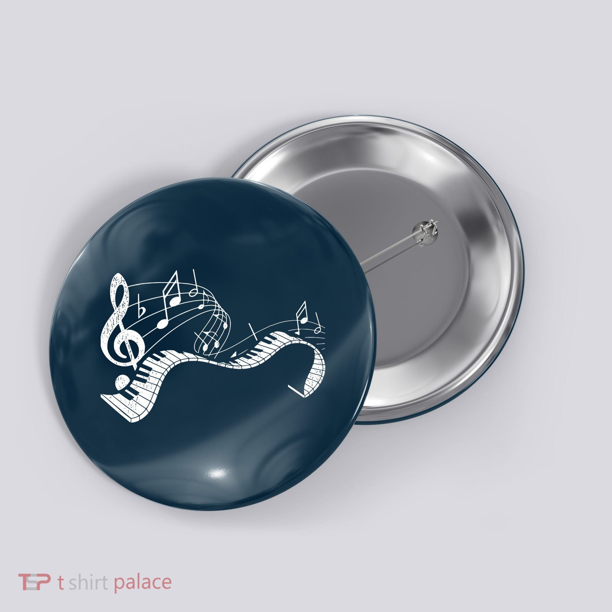 Pianist Music Notes Treble Clef Piano Player Keyboard Piano Button