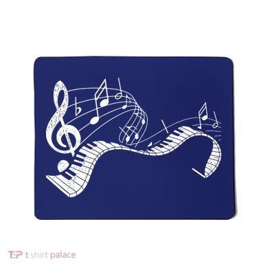 Pianist Music Notes Treble Clef Piano Player Keyboard Piano Mousepad