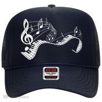 Pianist Music Notes Treble Clef Piano Player Keyboard Piano Hat thumb 0