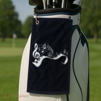 Pianist Music Notes Treble Clef Piano Player Keyboard Piano Golf Towel thumb 2
