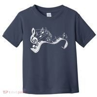 Pianist Music Notes Treble Clef Piano Player Keyboard Piano Toddler T-Shirt thumb 0