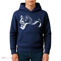 Pianist Music Notes Treble Clef Piano Player Keyboard Piano Kids Hoodie thumb 4