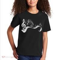 Pianist Music Notes Treble Clef Piano Player Keyboard Piano Kids T-Shirt thumb 2