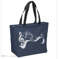 Pianist Music Notes Treble Clef Piano Player Keyboard Piano Tote Bag thumb 2