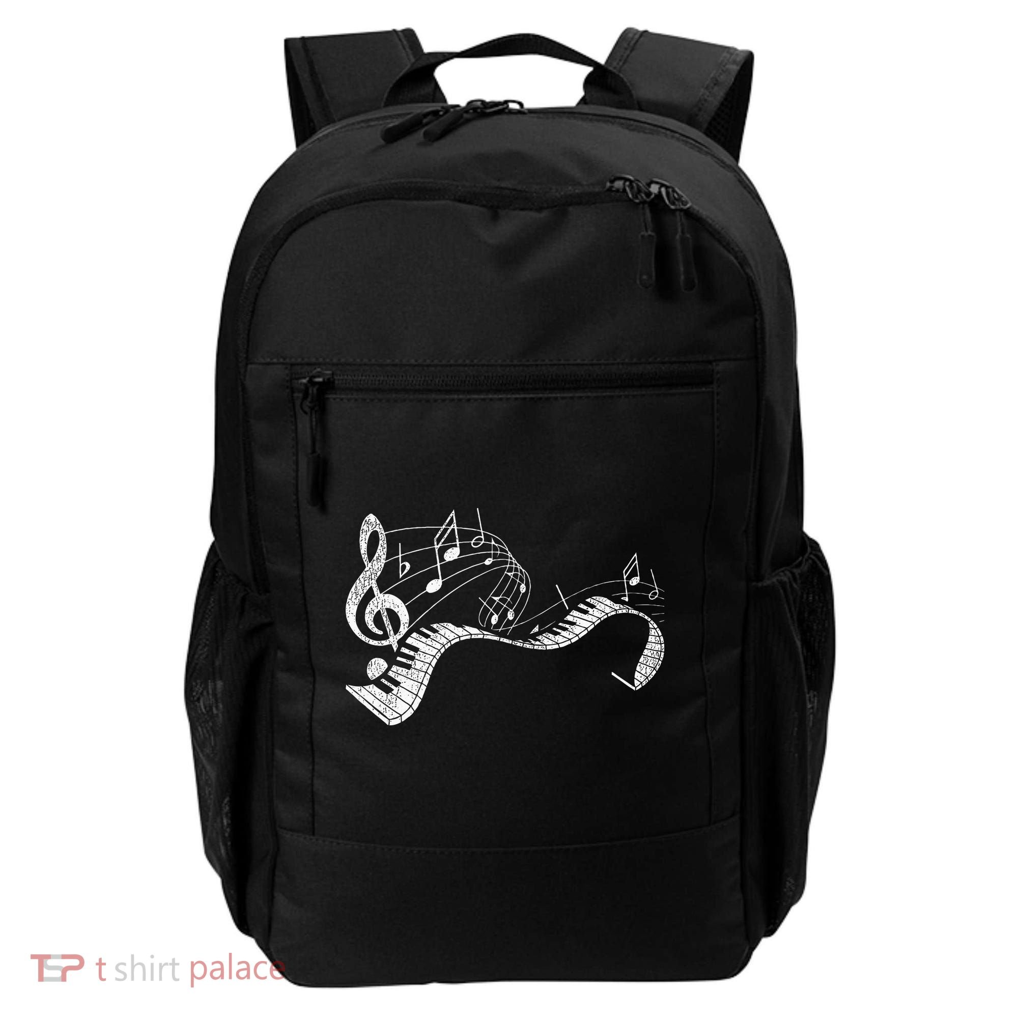 Pianist Music Notes Treble Clef Piano Player Keyboard Piano Backpack