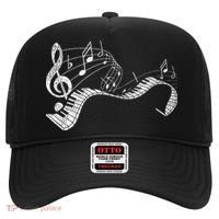 Pianist Music Notes Treble Clef Piano Player Keyboard Piano Hat thumb 0