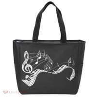 Pianist Music Notes Treble Clef Piano Player Keyboard Piano Tote Bag thumb 0