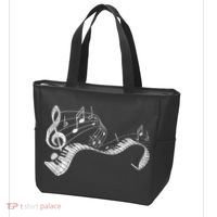 Pianist Music Notes Treble Clef Piano Player Keyboard Piano Tote Bag thumb 3