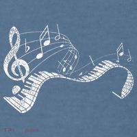 Pianist Music Notes Treble Clef Piano Player Keyboard Piano Comfort Colors Garment-Dyed Hooded Sweatshirt thumb 2