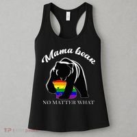 Proud Mom No Matter What LGBTQ LGBT Mom Pride Mama Bear Women's Tank Top thumb 3