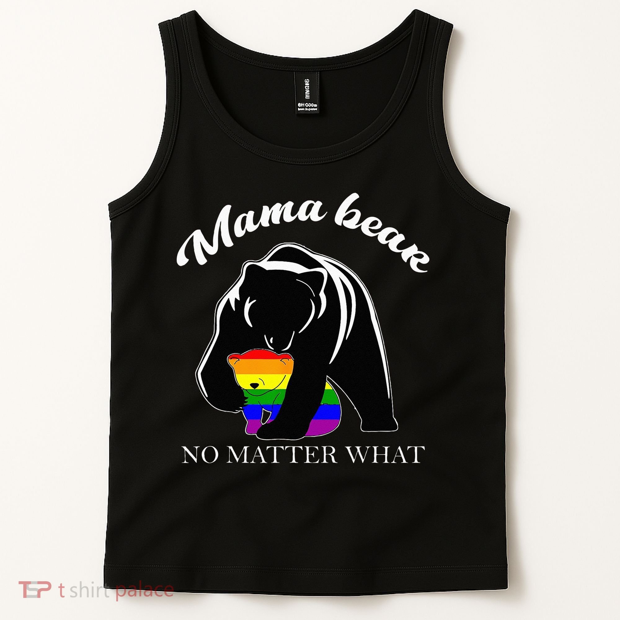 Proud Mom No Matter What LGBTQ LGBT Mom Pride Mama Bear Tank Top
