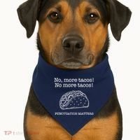 Punctuation Matters No More Tacos Teacher Grammar Outfits USA-Made Doggie Bandana thumb 1