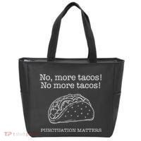 Punctuation Matters No More Tacos Teacher Grammar Outfits Tote Bag thumb 0