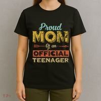 Proud Mom Of An Teenager 13th Birthday Son Daughter T-Shirt thumb 4