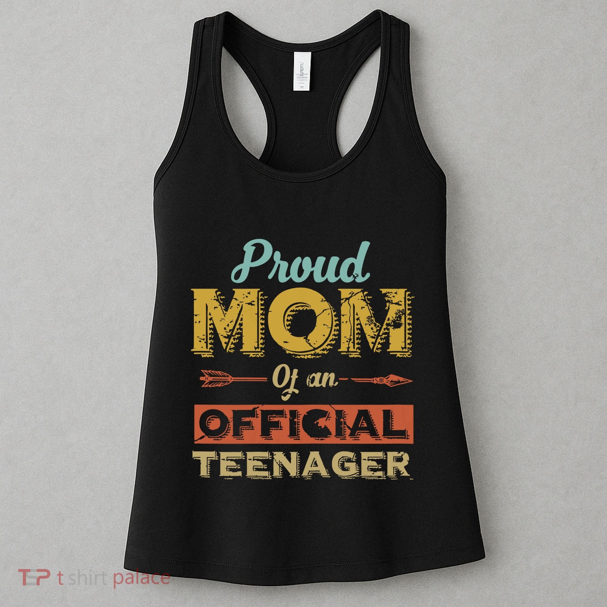 Proud Mom Of An Teenager 13th Birthday Son Daughter Women's Tank Top
