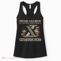 Proud Member Of The Fuck Your Feelings Gen X Women's Tank Top thumb 0