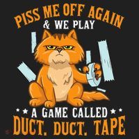 Piss Me Off Again And We Play A Game Called Duct Tape Cat Beanie thumb 2