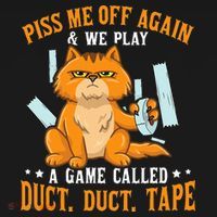 Piss Me Off Again And We Play A Game Called Duct Tape Cat Women's Hoodie thumb 2
