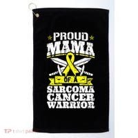 Proud Mama Of A Sarcoma Cancer Warrior Awareness Ribbon Mom Cute Gift Golf Towel thumb 0