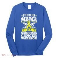 Proud Mama Of A Sarcoma Cancer Warrior Awareness Ribbon Mom Cute Gift Long Sleeve Shirt thumb 0